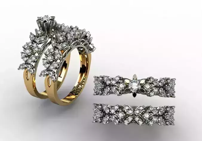 modern womens rings diamond model