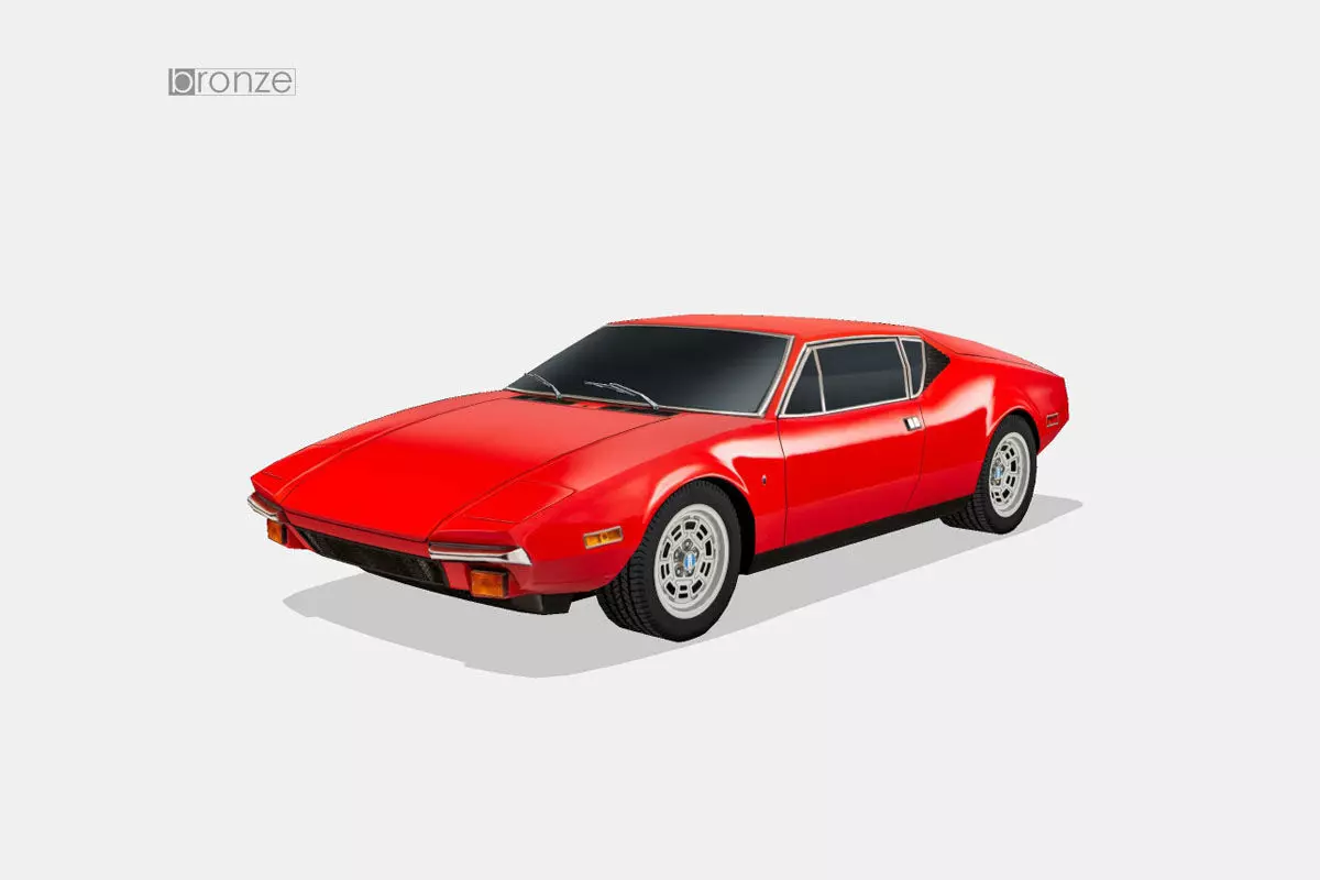 De Tomaso Pantera 1974 Low-poly 3D model_0