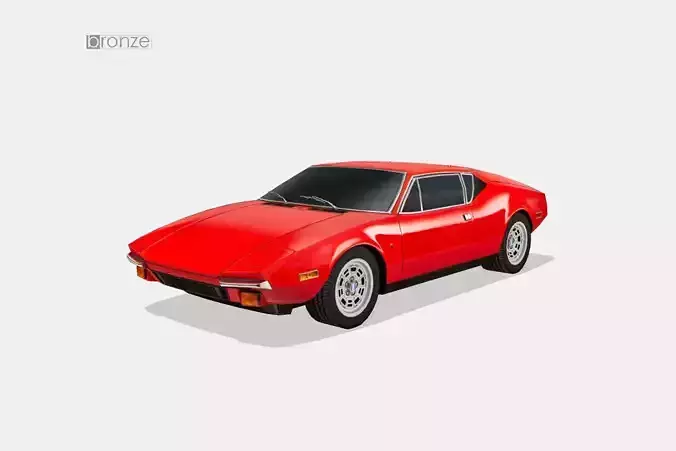 De Tomaso Pantera 1974 Low-poly 3D model