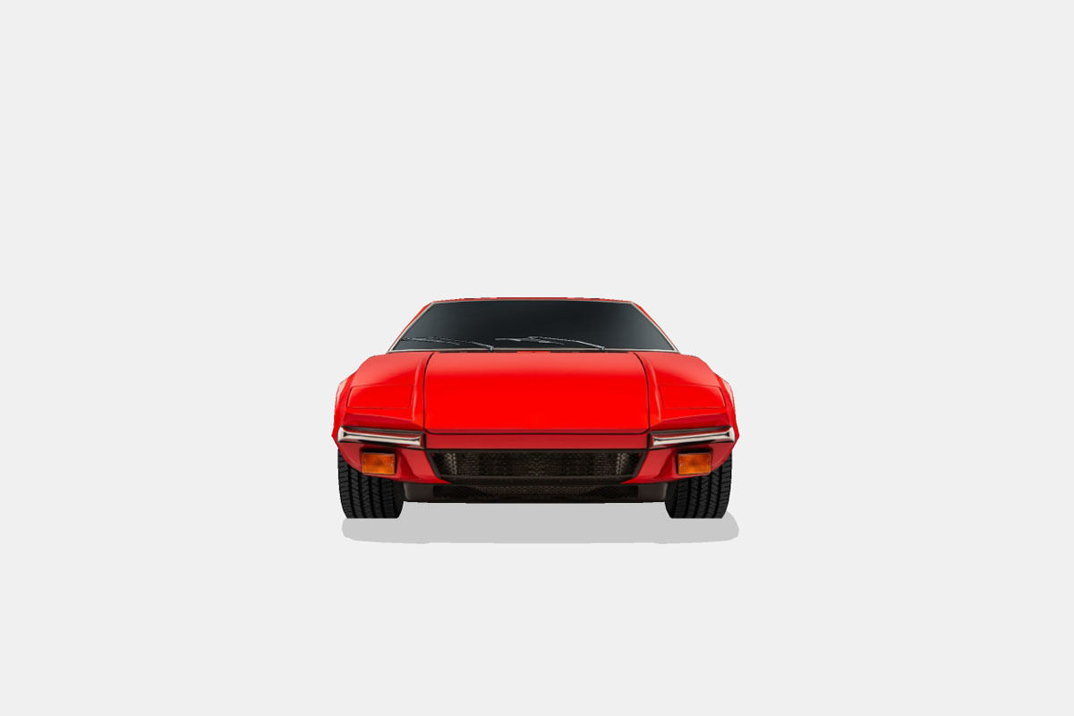 De Tomaso Pantera 1974 Low-poly 3D model_3