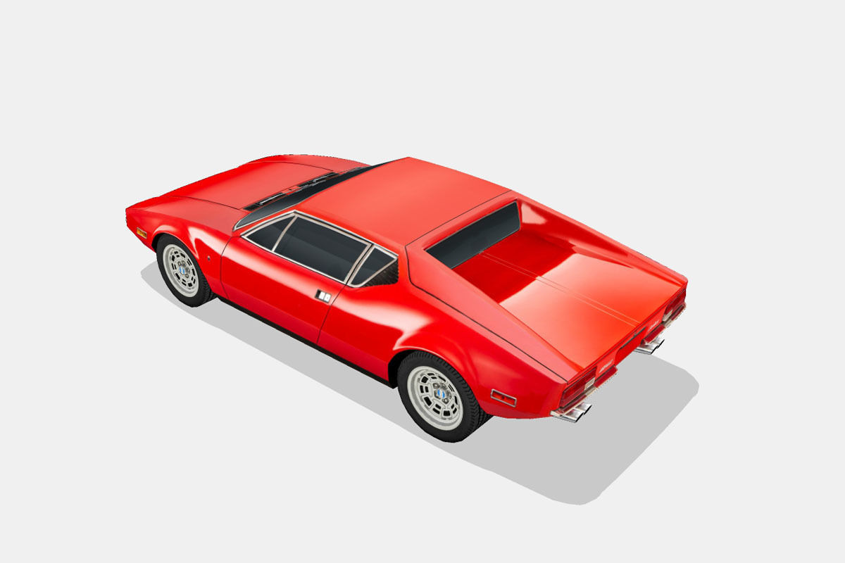 De Tomaso Pantera 1974 Low-poly 3D model_7