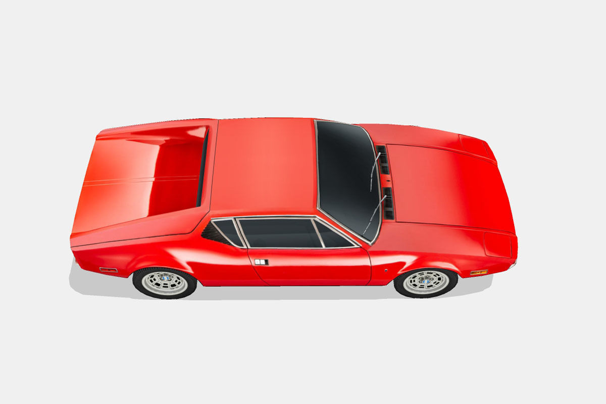 De Tomaso Pantera 1974 Low-poly 3D model_13
