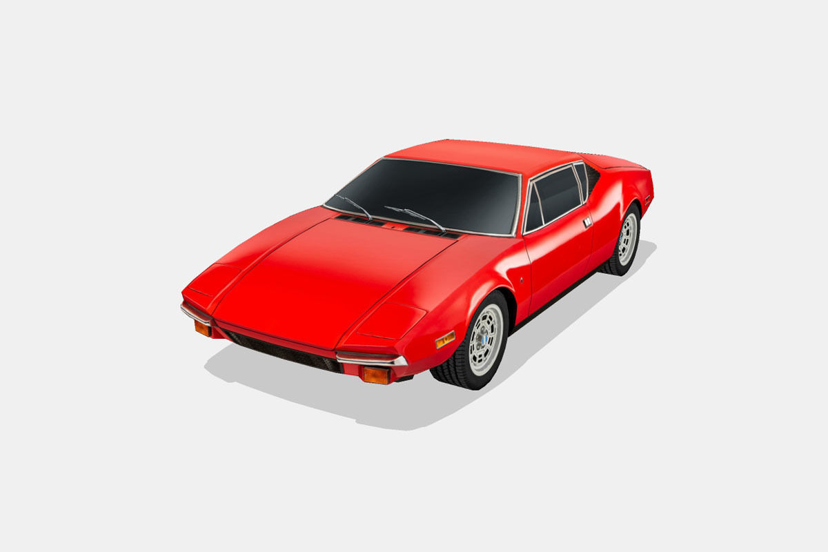 De Tomaso Pantera 1974 Low-poly 3D model_5