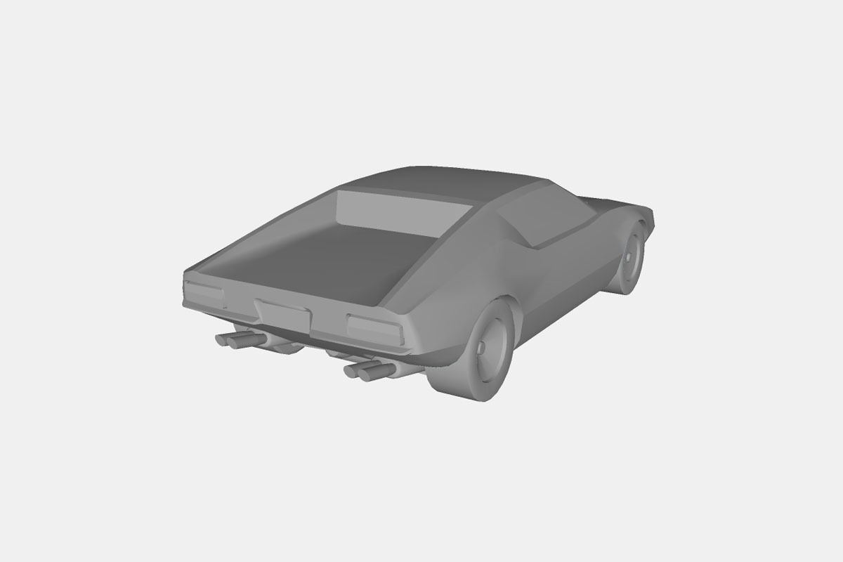 De Tomaso Pantera 1974 Low-poly 3D model_21