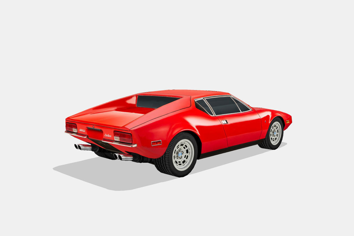 De Tomaso Pantera 1974 Low-poly 3D model_2