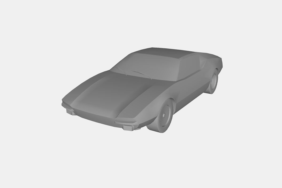 De Tomaso Pantera 1974 Low-poly 3D model_20