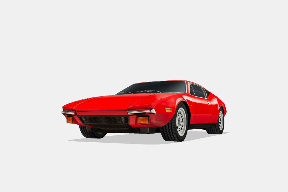 De Tomaso Pantera 1974 Low-poly 3D model_4