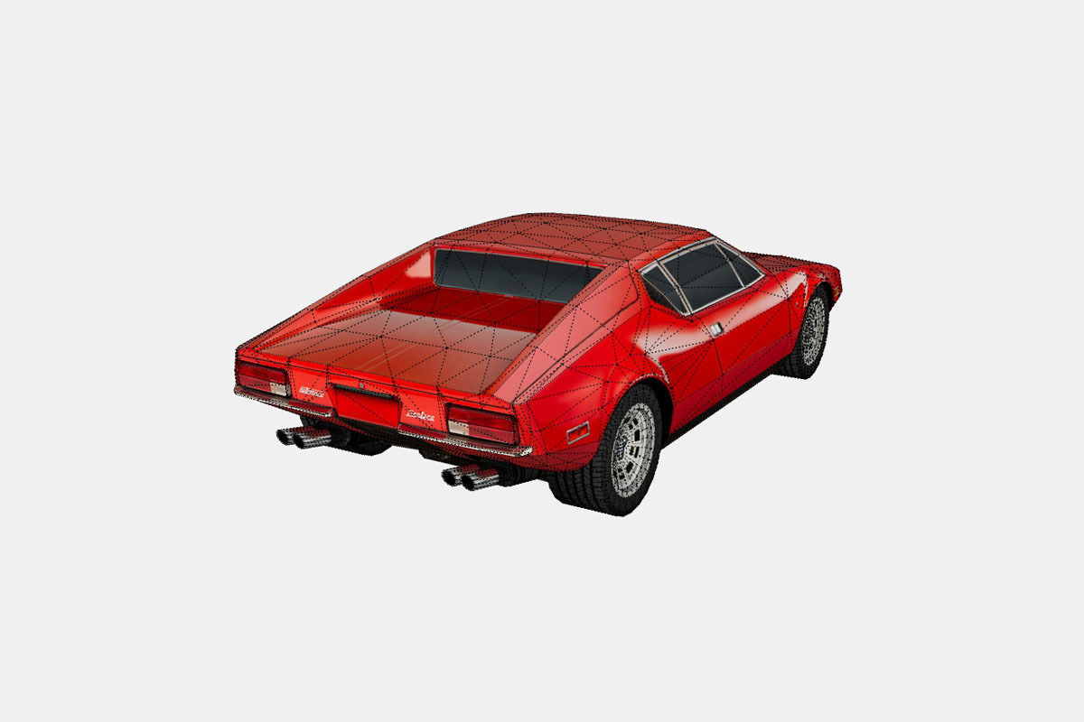 De Tomaso Pantera 1974 Low-poly 3D model_17