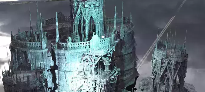 Poseidon ruins Temple exterior Kit bash