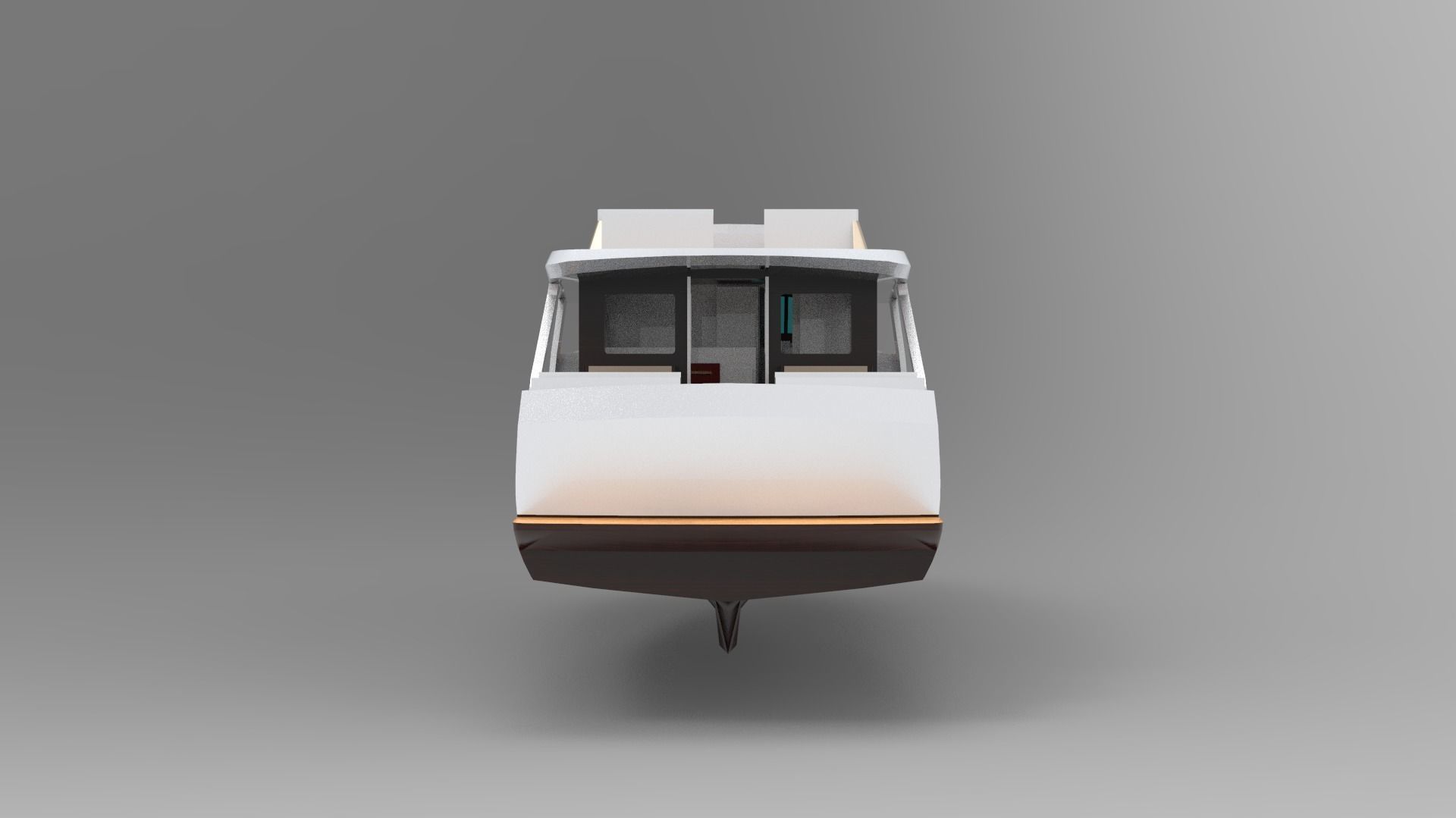 Mini passanger Ship B 3D model_2