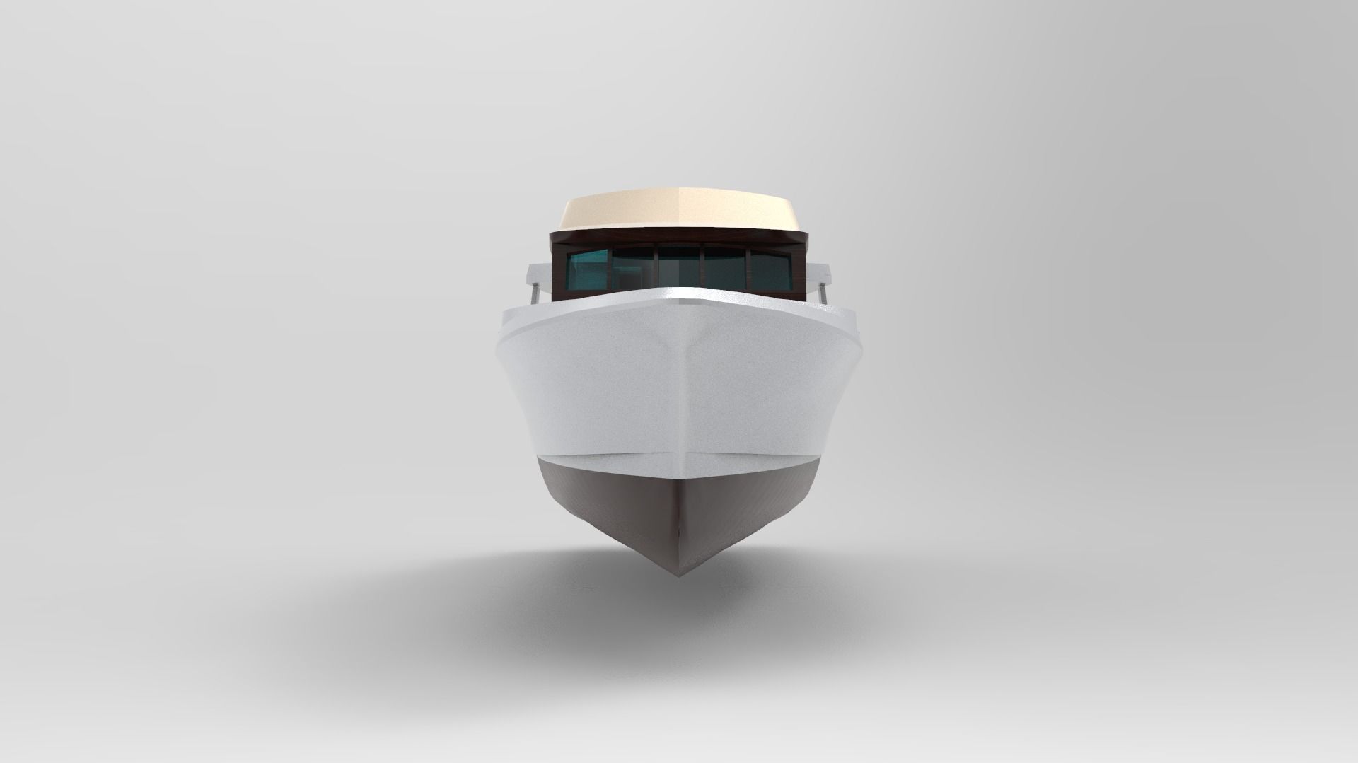 Mini passanger Ship B 3D model_1