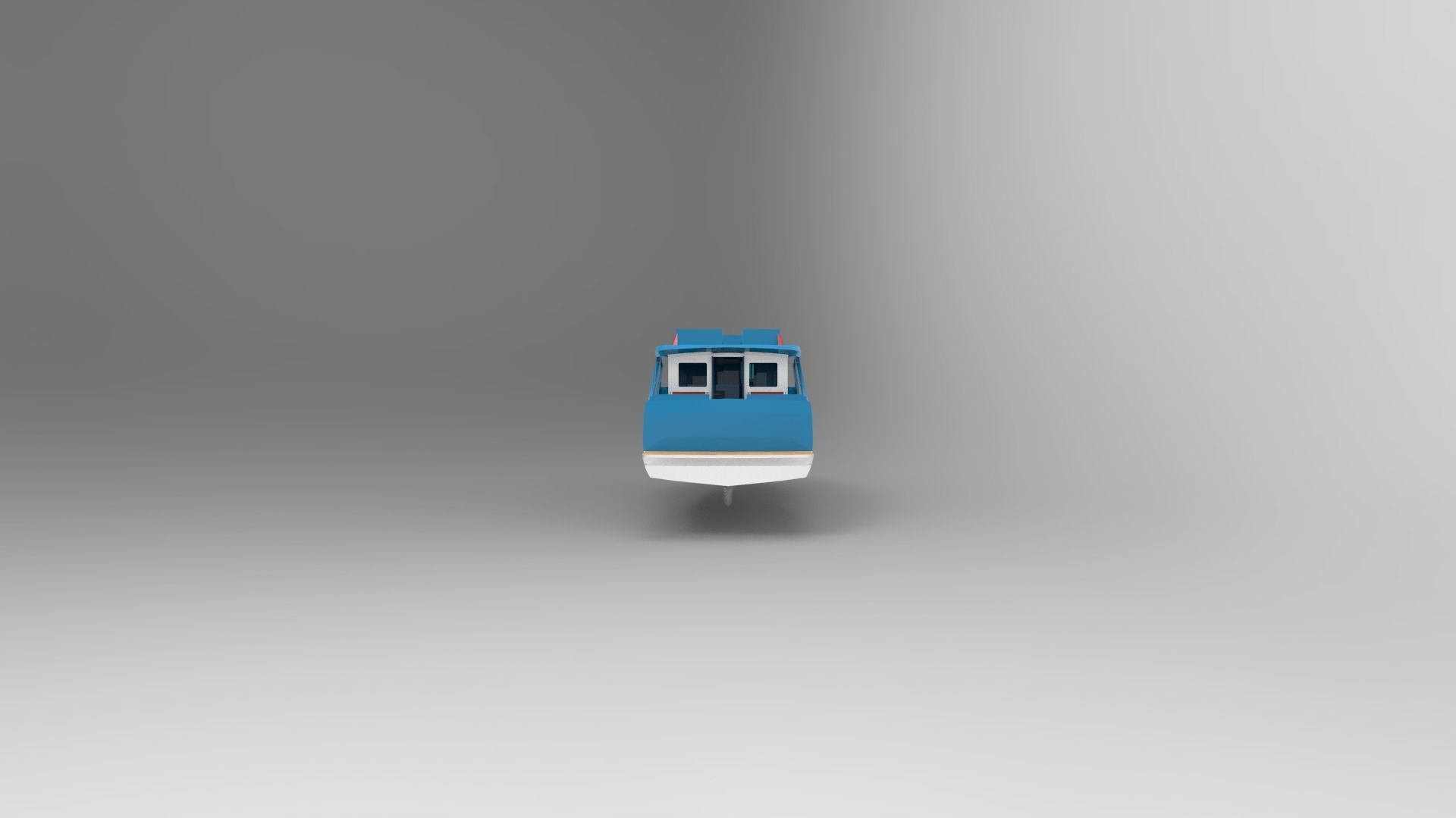 Mini passanger ship D 3D model_1