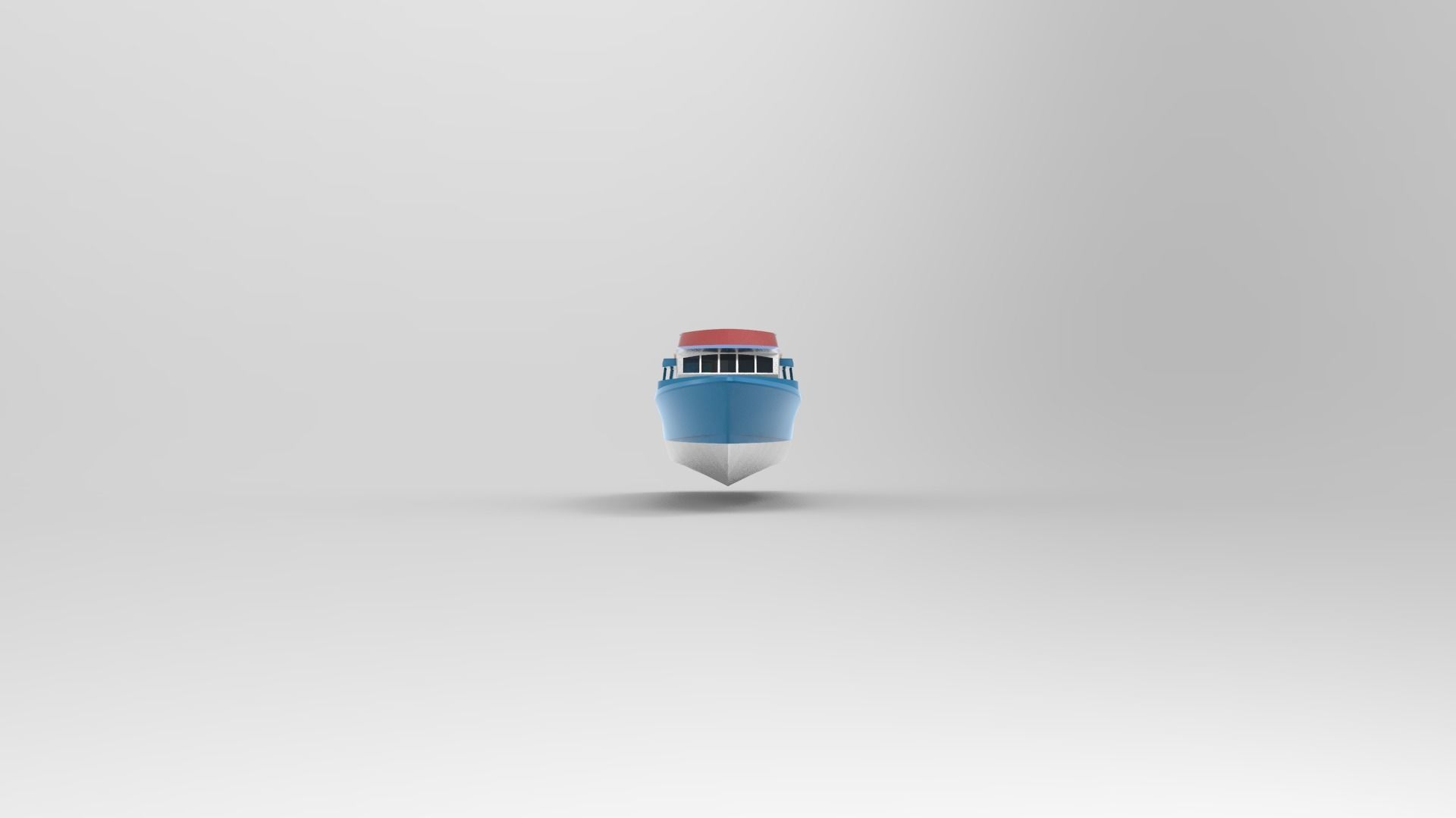 Mini passanger ship D 3D model_2