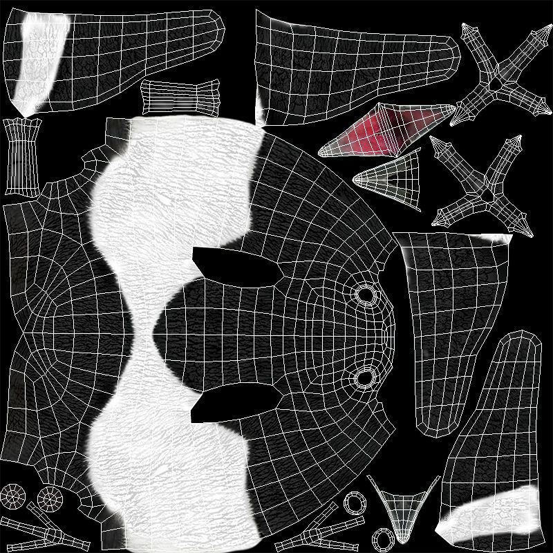 Magpie Low-poly 3D model_13