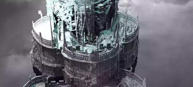 Poseidon floating temple Kitbash 1