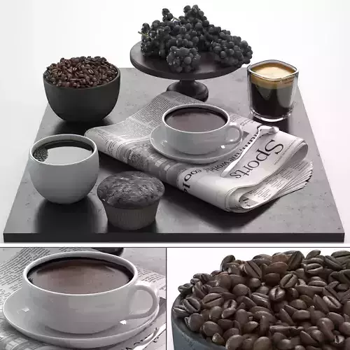 Coffee Set 3D model