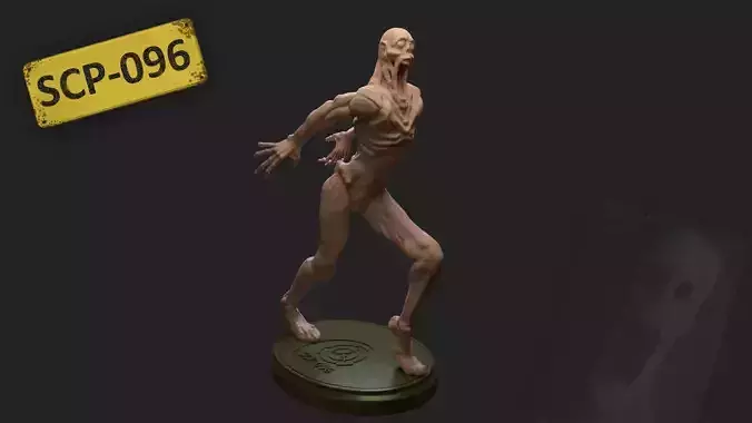 SCP-096 shy guy 3D print model
