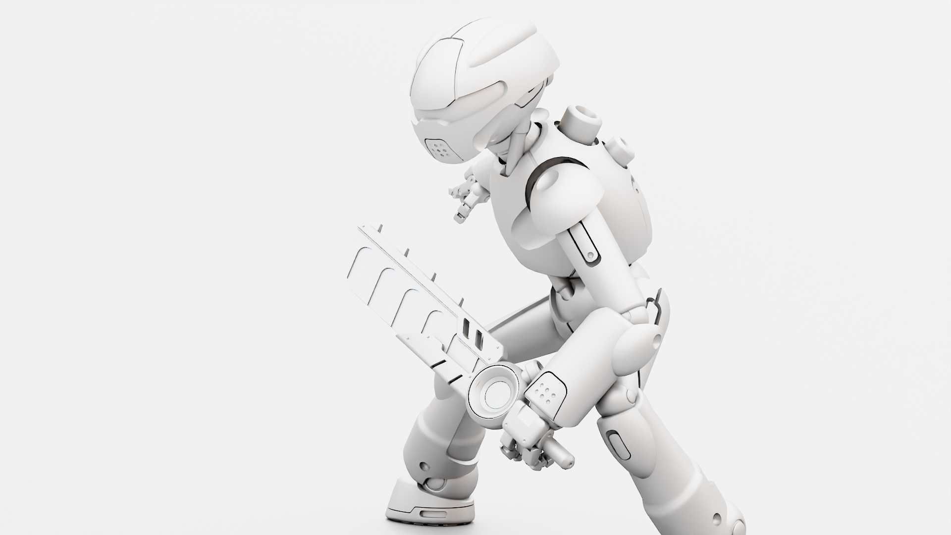 BATTLE DROID RF-800 RIGGED 3D model_31