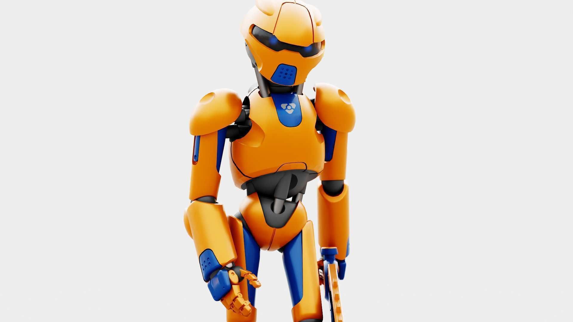 BATTLE DROID RF-800 RIGGED 3D model_26