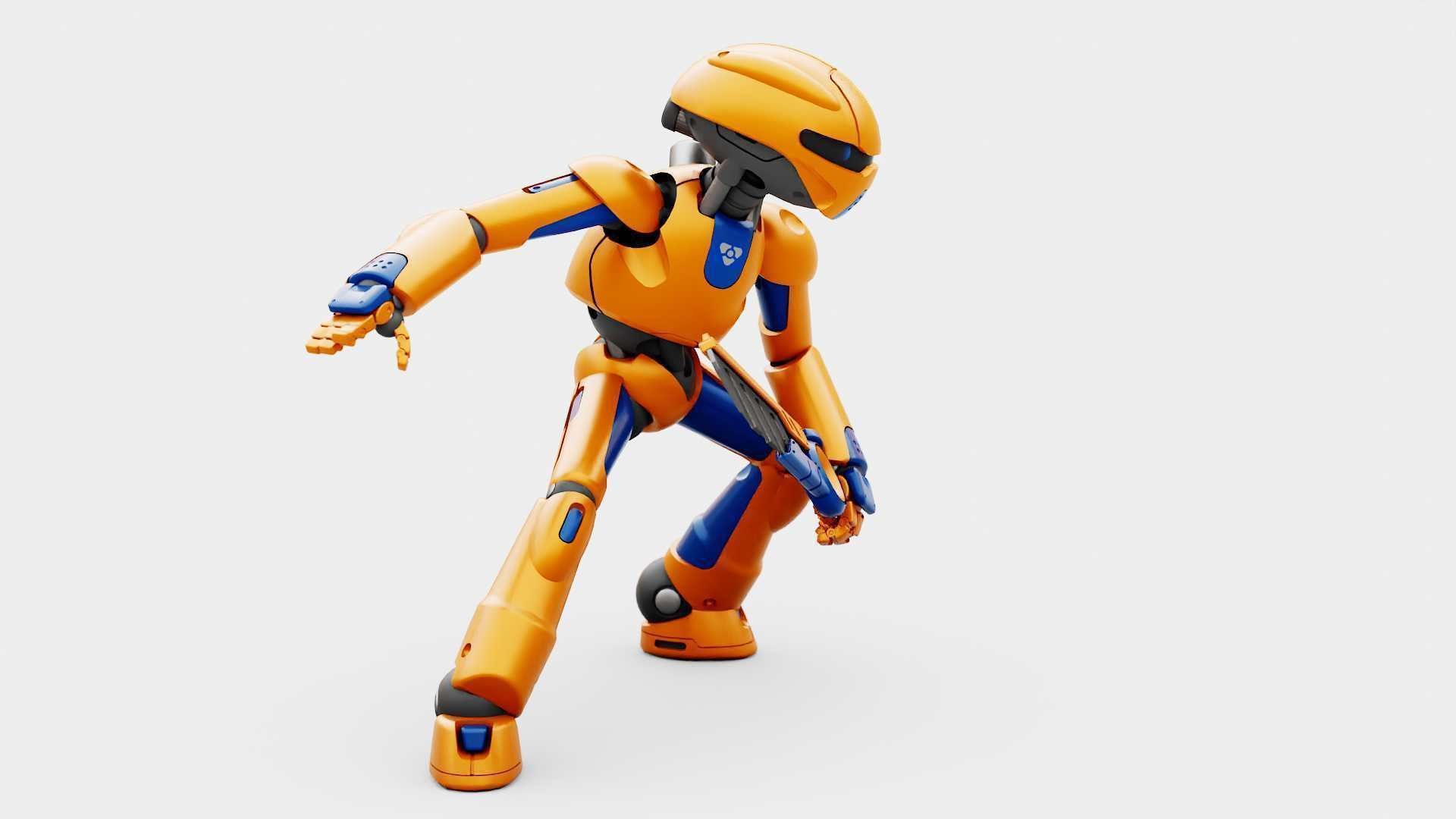 BATTLE DROID RF-800 RIGGED 3D model_5