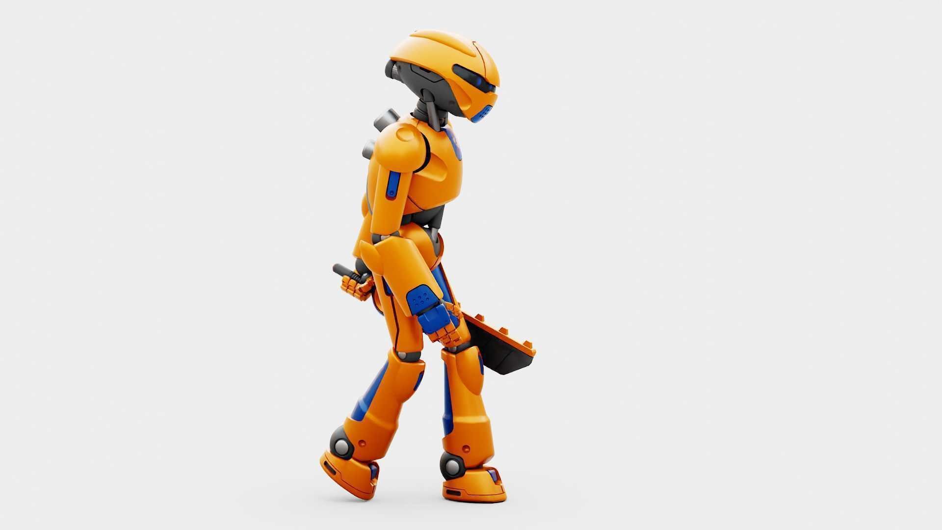 BATTLE DROID RF-800 RIGGED 3D model_24