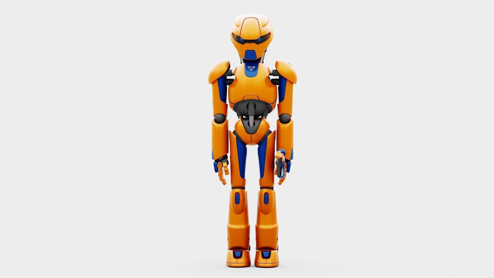 BATTLE DROID RF-800 RIGGED 3D model_29