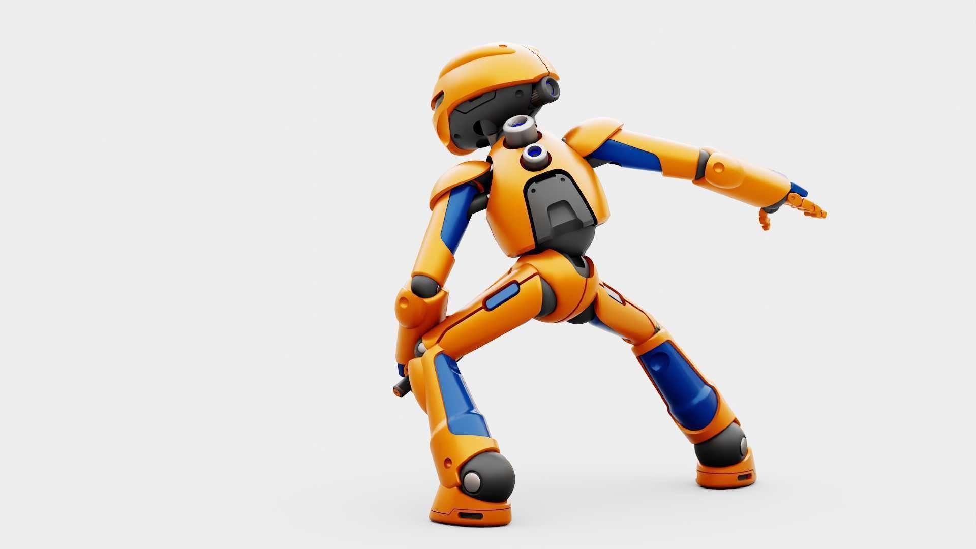 BATTLE DROID RF-800 RIGGED 3D model_9