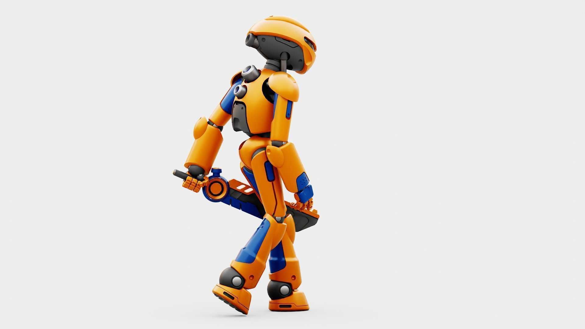 BATTLE DROID RF-800 RIGGED 3D model_23