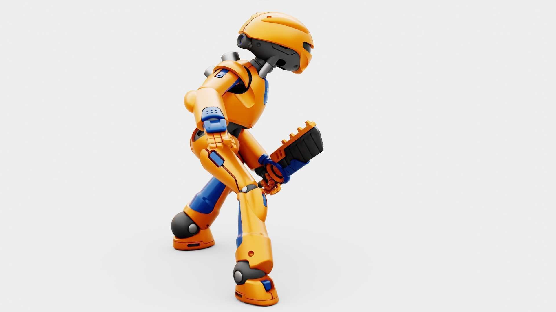 BATTLE DROID RF-800 RIGGED 3D model_6