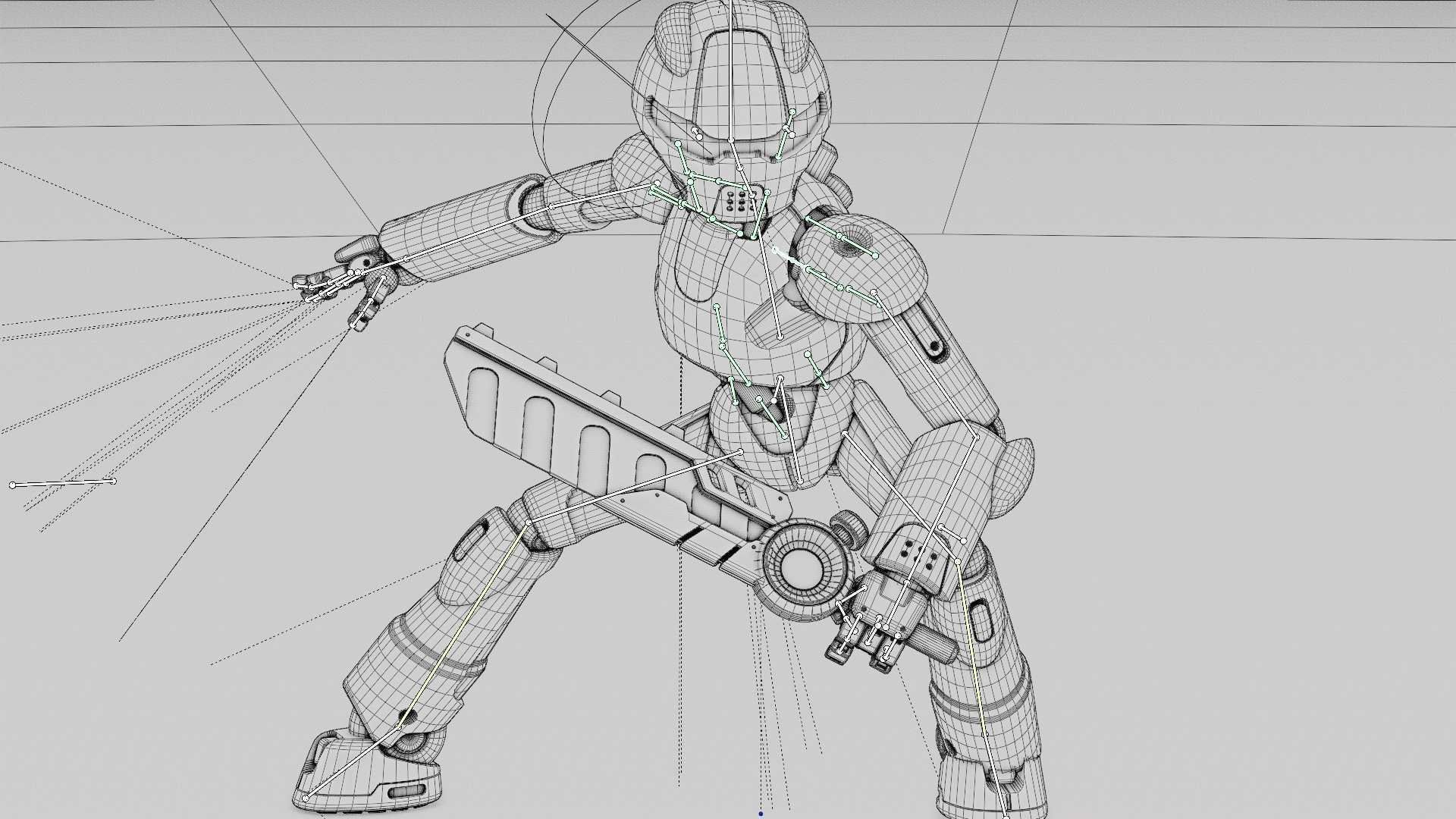 BATTLE DROID RF-800 RIGGED 3D model_35