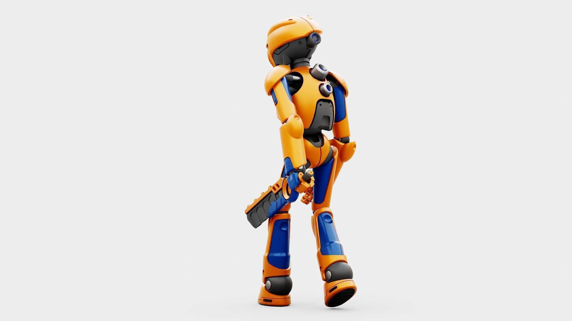 BATTLE DROID RF-800 RIGGED 3D model_20