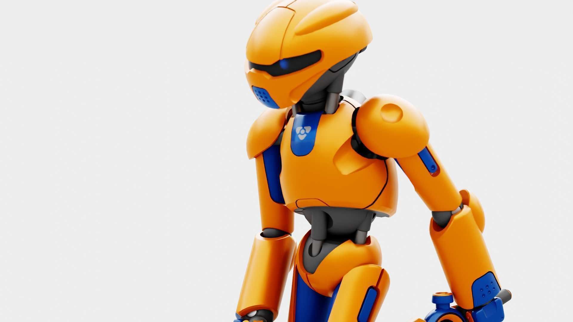 BATTLE DROID RF-800 RIGGED 3D model_28