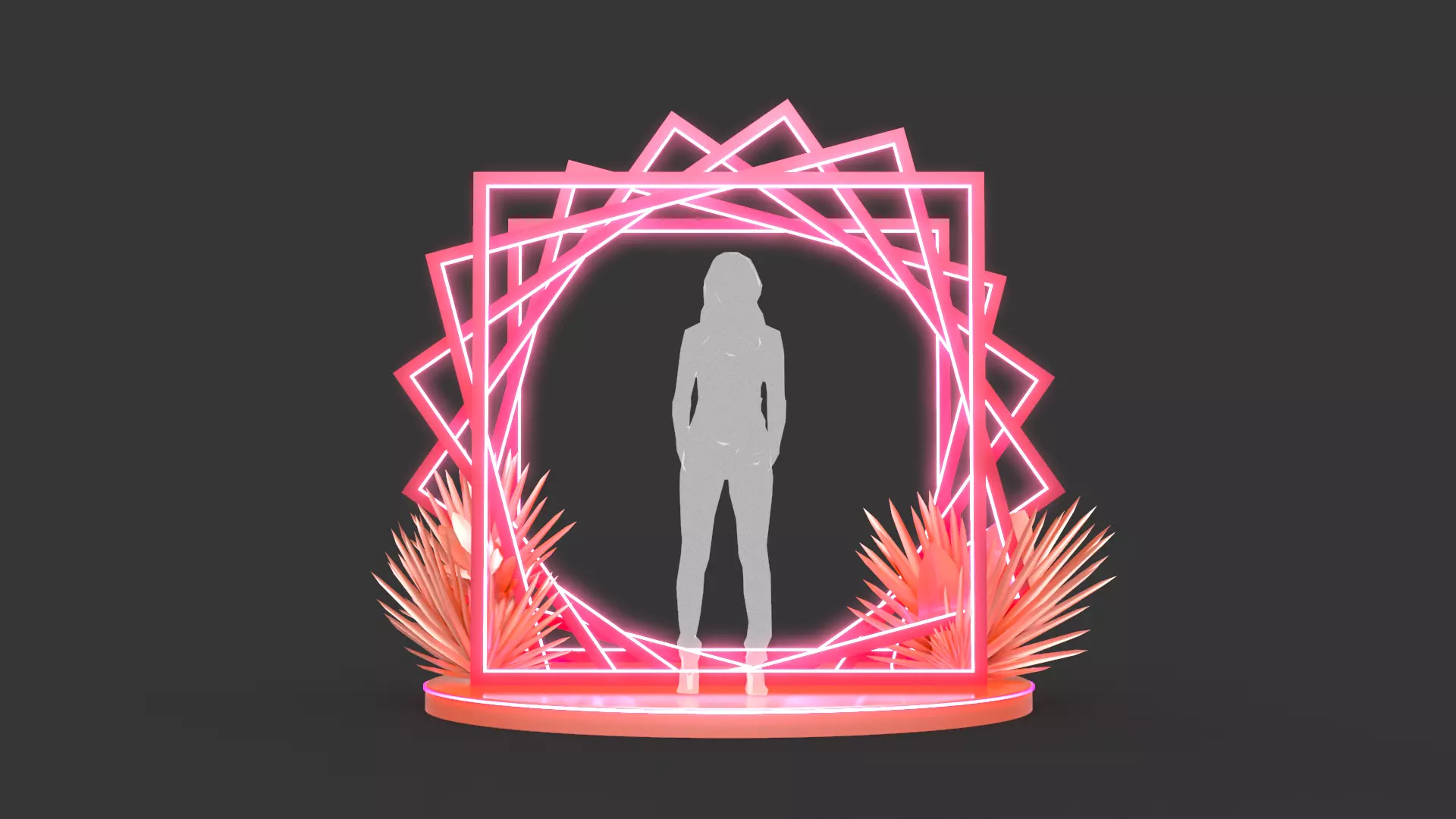 Empty Frame Back - Photocall 4 3D model