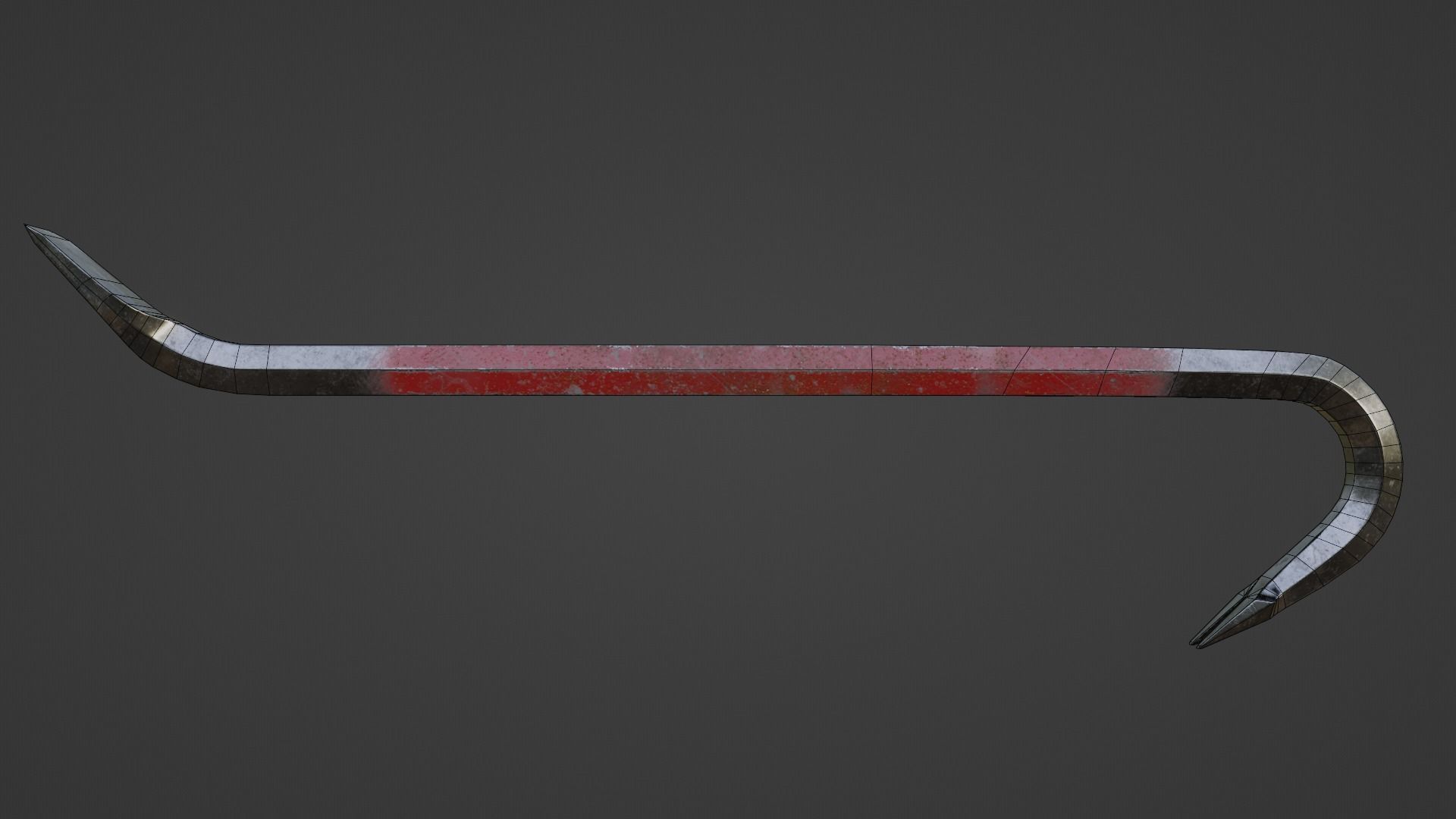 Crowbar 3D low-poly Models  Low-poly 3D model_4
