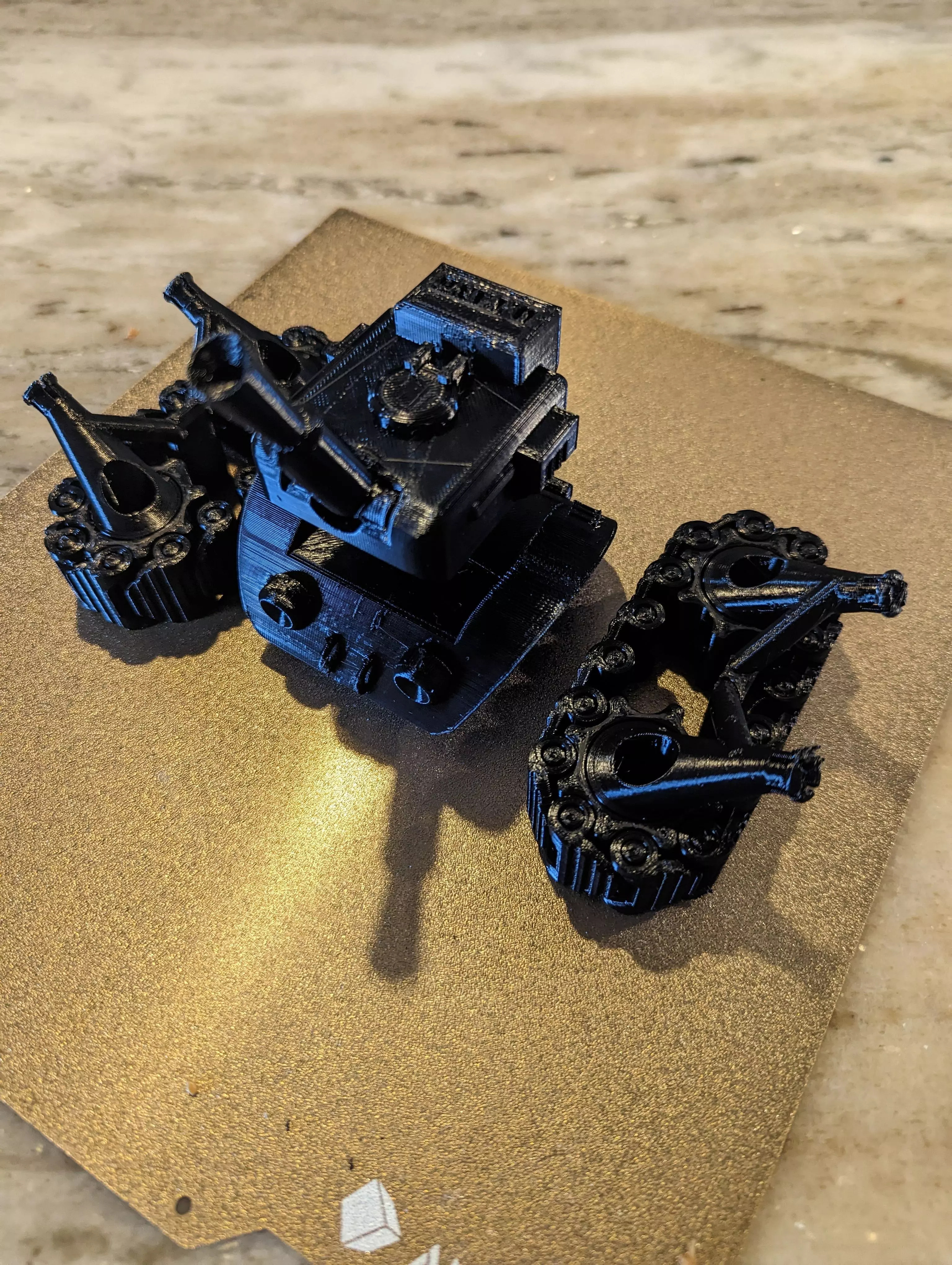 Tank 3 piece PIP no Supports 3D print model
