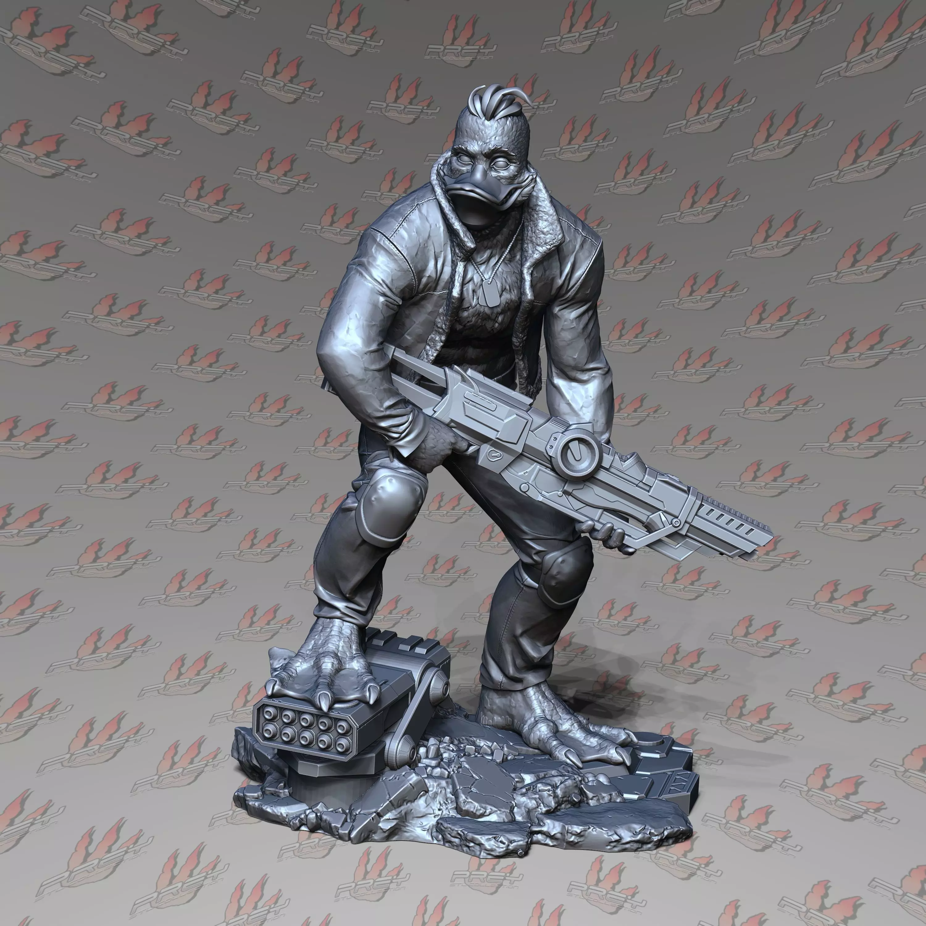 ACE DUCK 1-24 SCALE PRESUPPORTED 3D print model