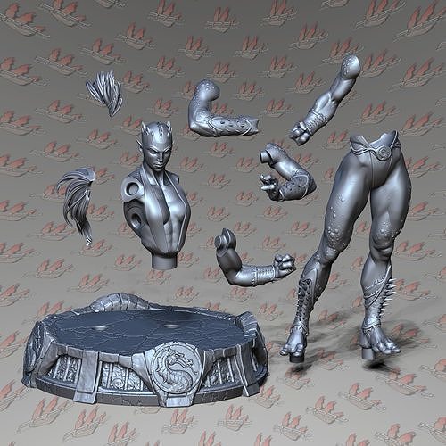 SHEEVA 1-10 SCALE PRESUPPORTED 3D print model