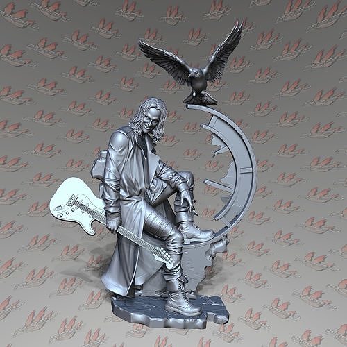 THE CROW 1-24 SCALE PRESUPPORTED 3D print model
