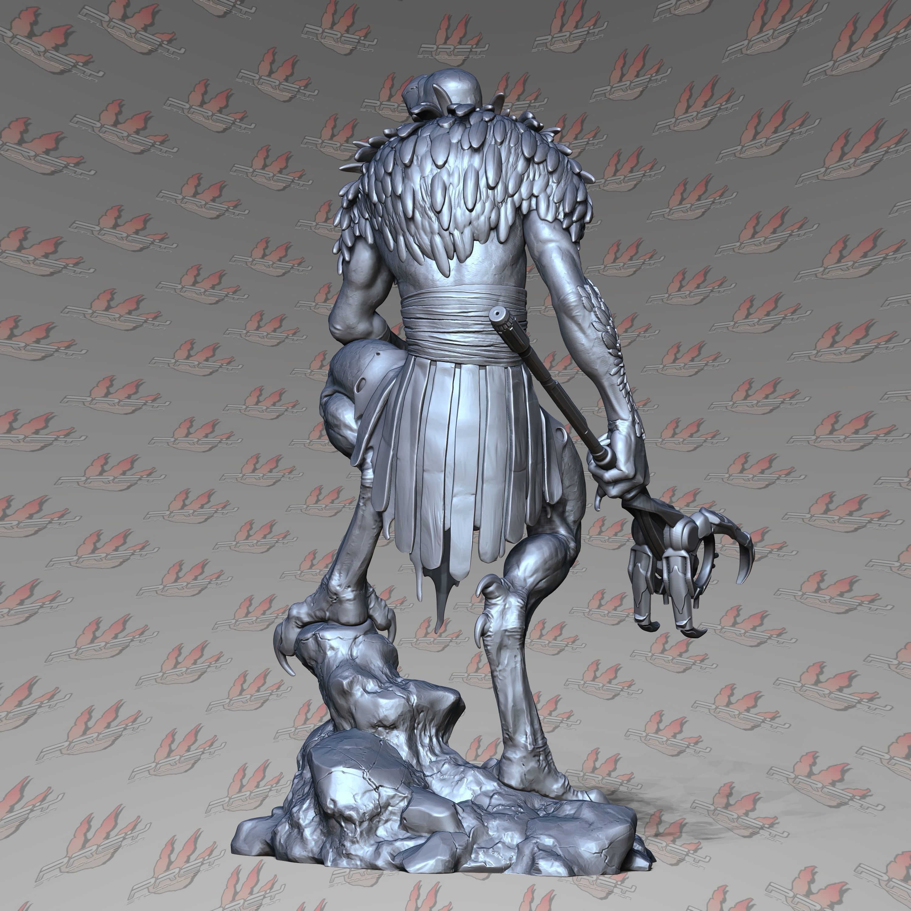 VULTUREMAN 1-24 SCALE PRESUPPORTED 3D print model_2