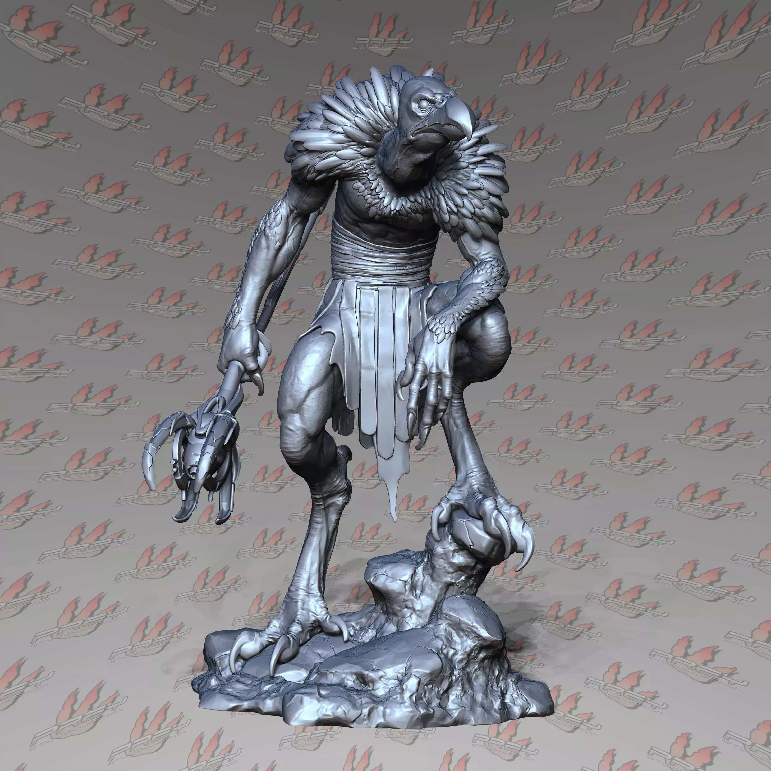 VULTUREMAN 1-24 SCALE PRESUPPORTED 3D print model_0