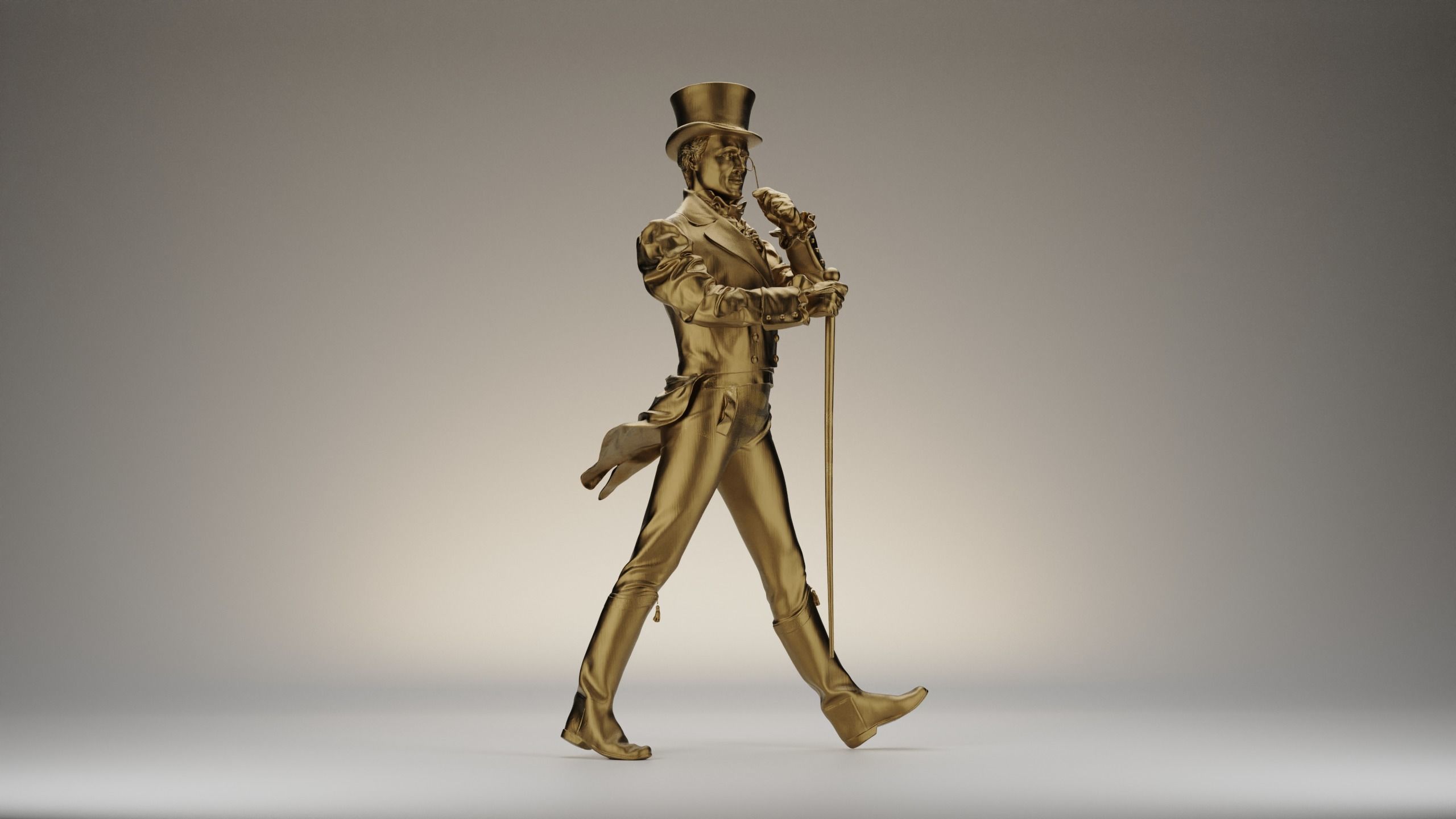 Johnnie Walker Character  3D Model 3D model_1