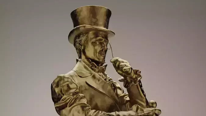 Johnnie Walker Character  3D Model 3D model