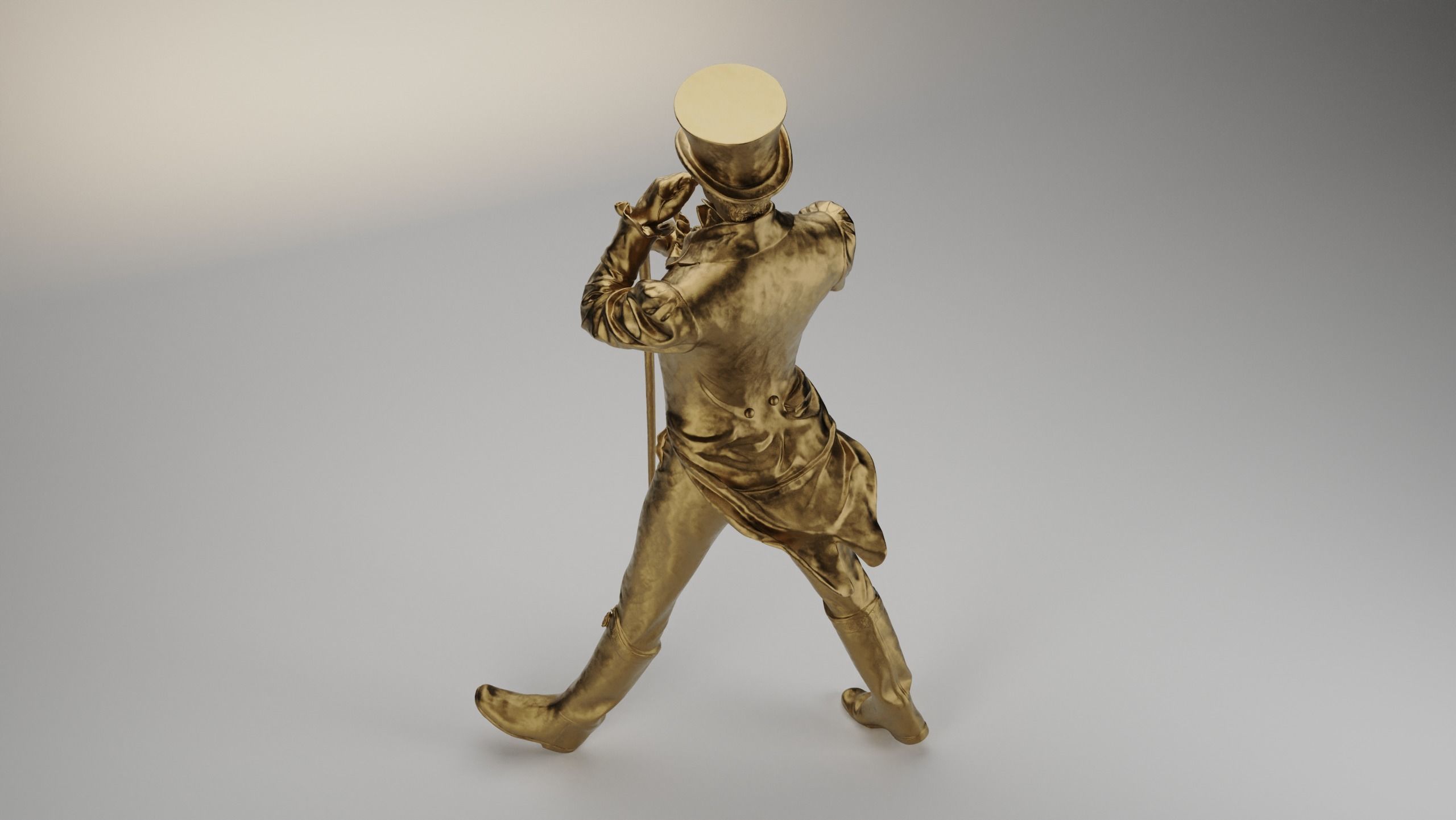 Johnnie Walker Character  3D Model 3D model_7