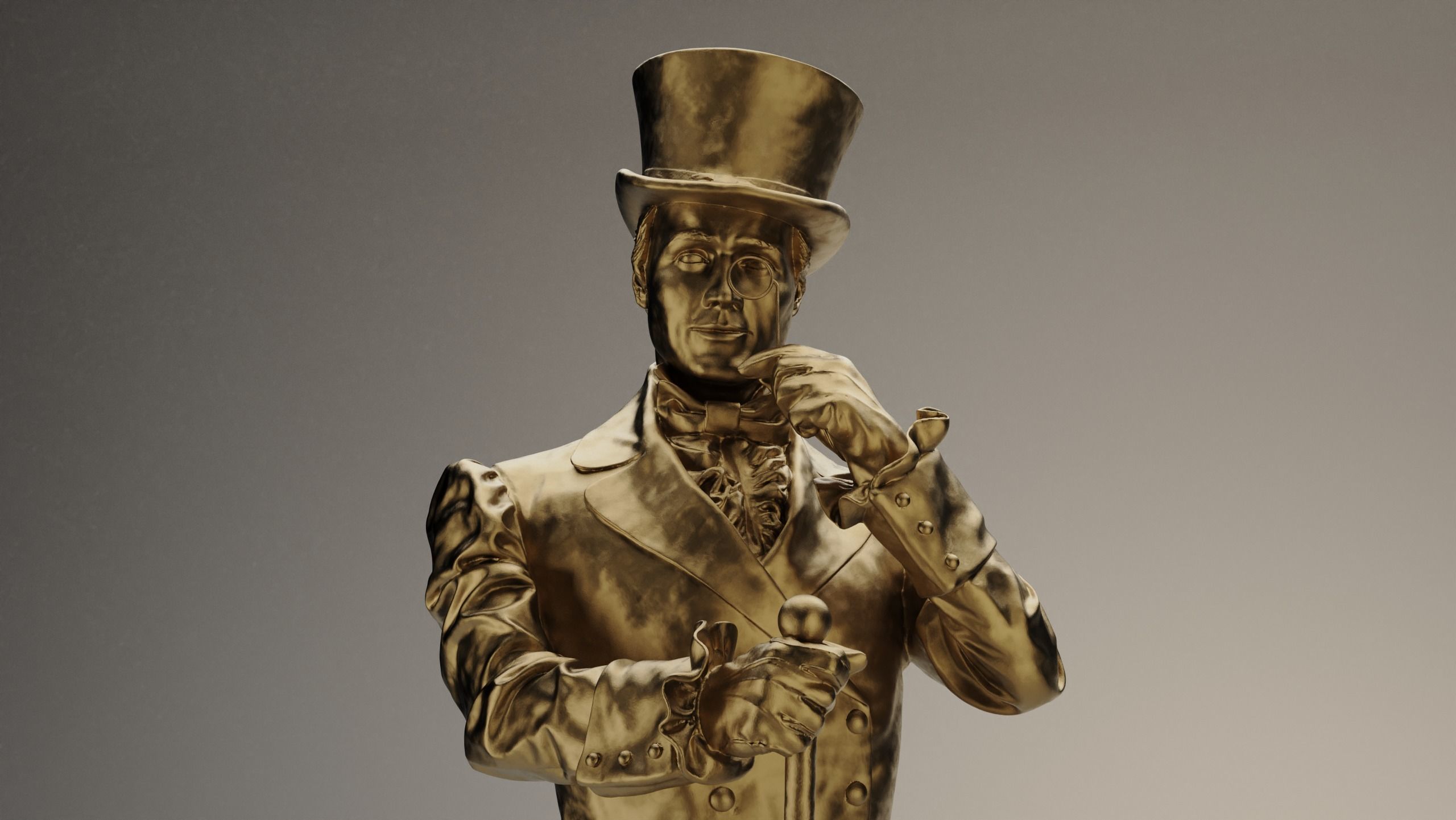 Johnnie Walker Character  3D Model 3D model_4