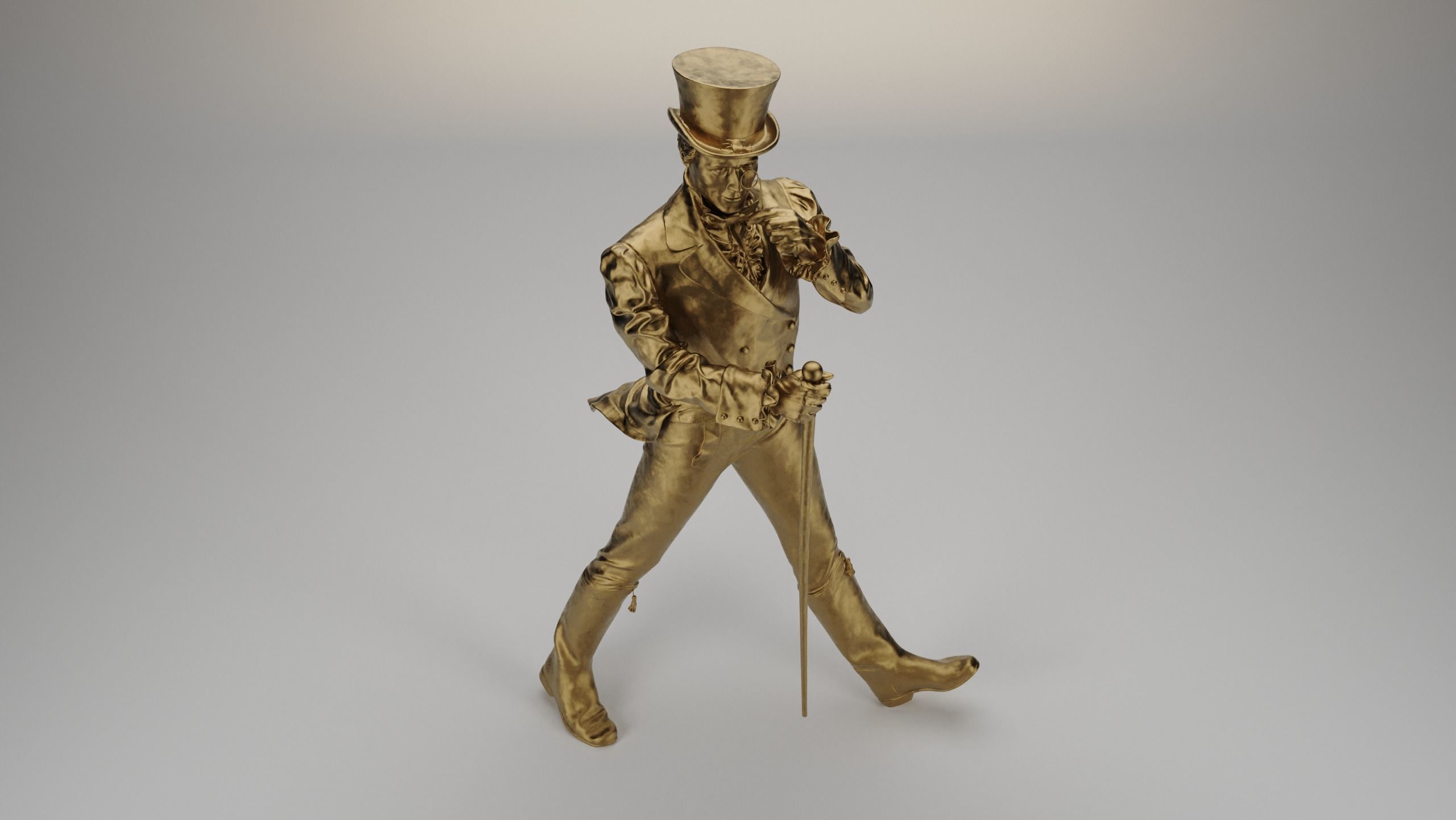 Johnnie Walker Character  3D Model 3D model_8