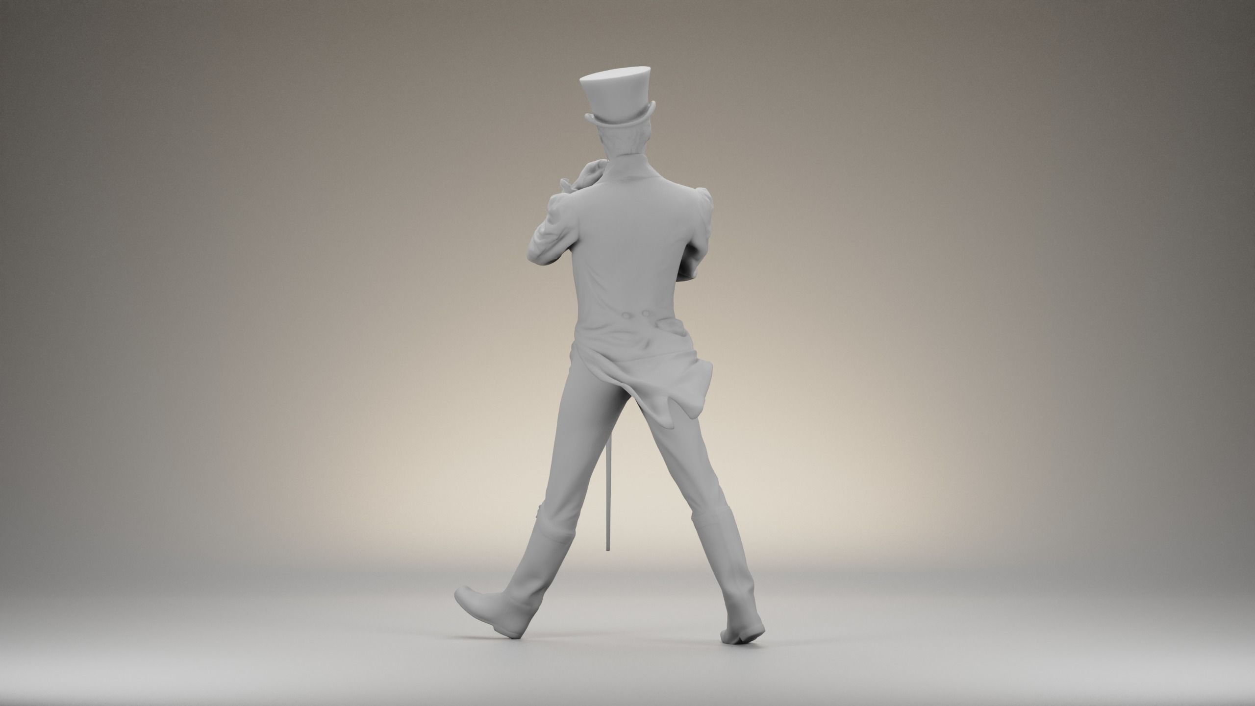 Johnnie Walker Character  3D Model 3D model_9