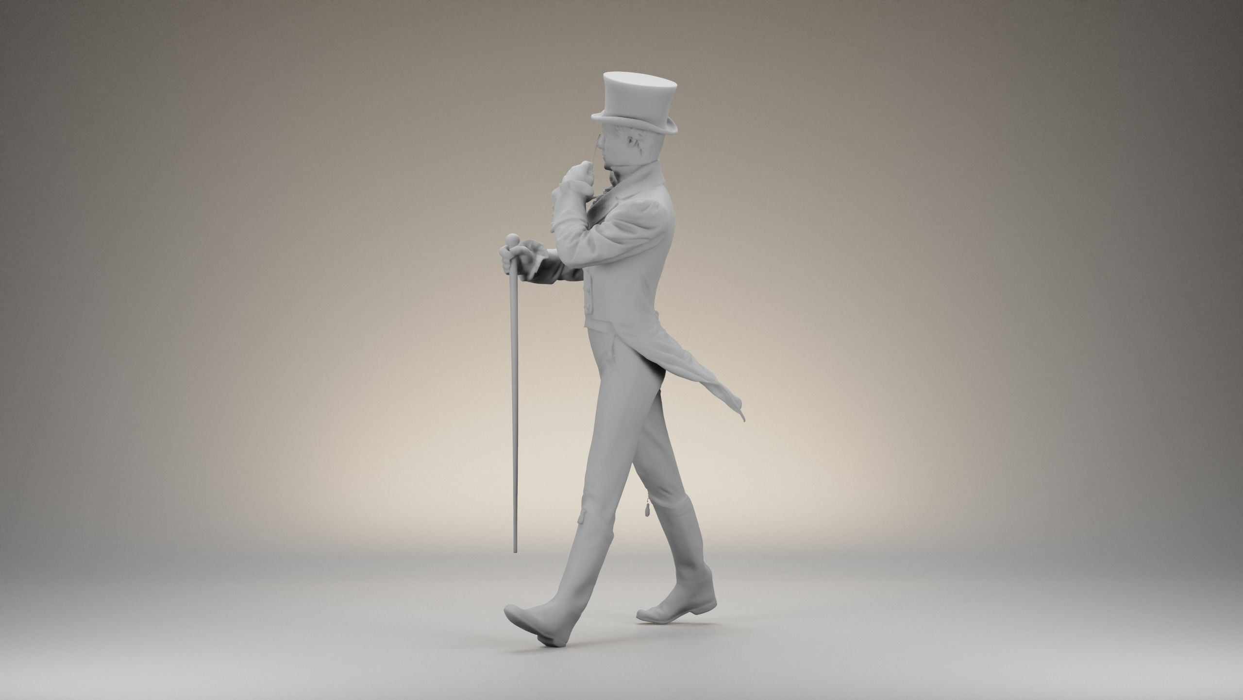 Johnnie Walker Character  3D Model 3D model_10