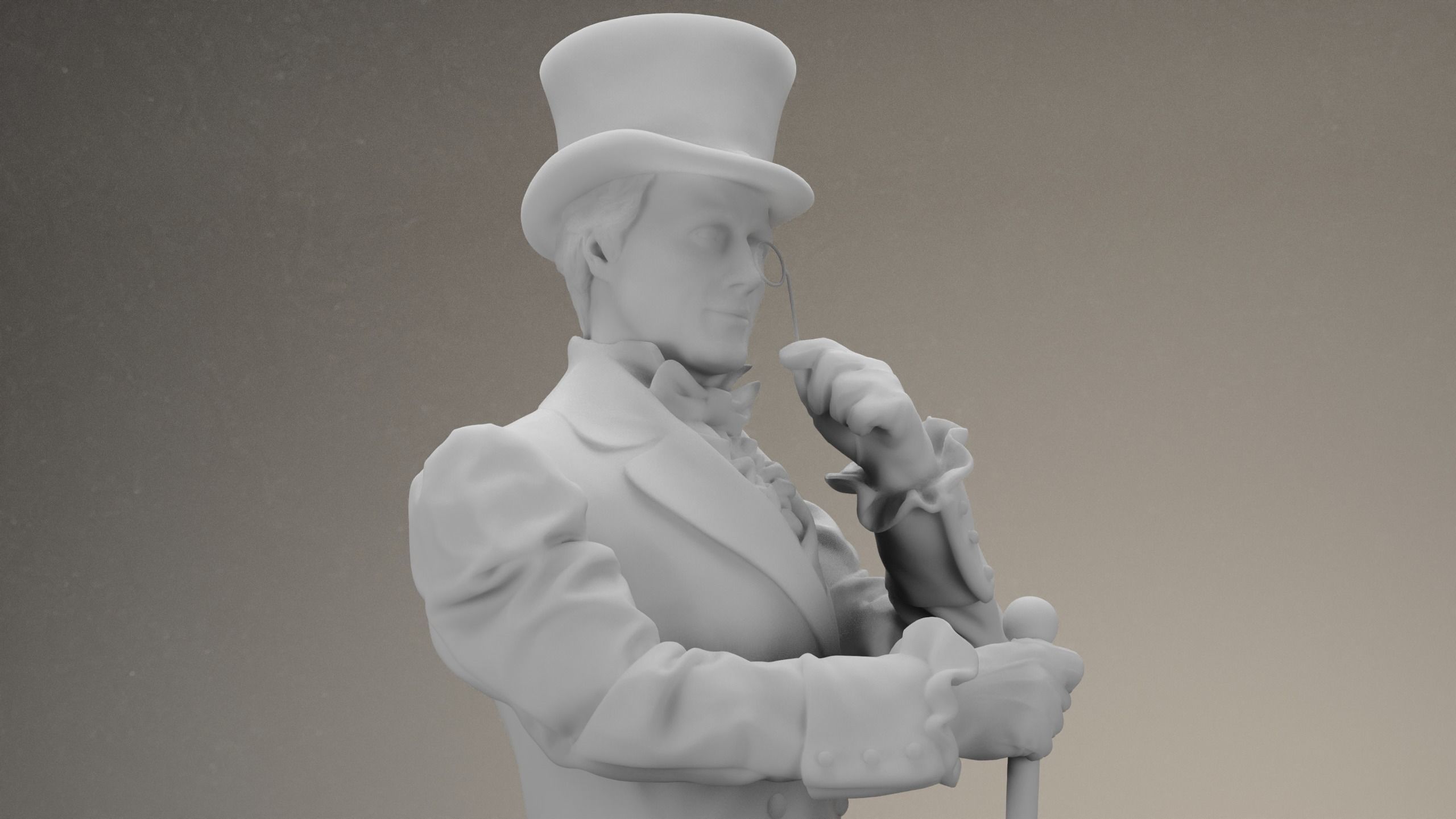 Johnnie Walker Character  3D Model 3D model_12
