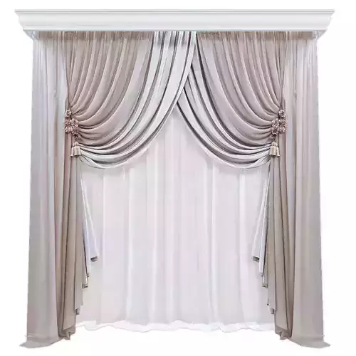 Curtains566 curtain with drapes