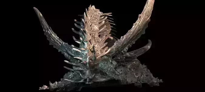 DArk Alien Dragon God Bone In space 4 